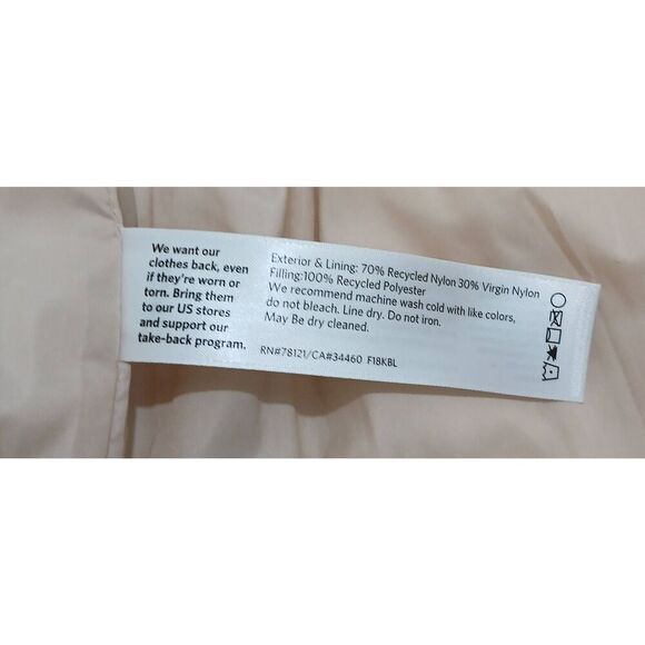 Eileen fisher womens small cream beige lightweight spring fall quilted vest - Picture 7 of 9